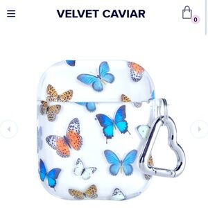 Velvet caviar Apple AirPods butterfly case for the charging case